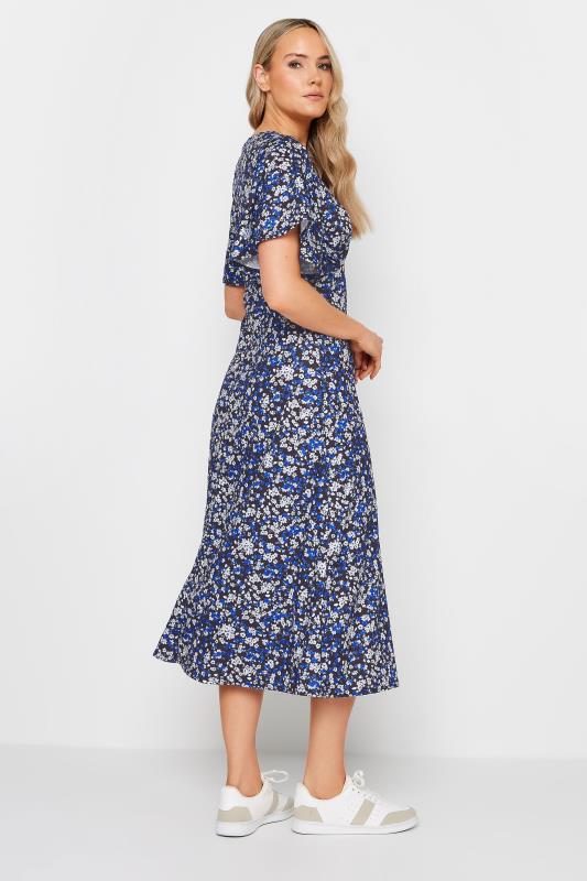 LTS Tall Women's Navy Blue Ditsy Floral Midi Dress | Long Tall Sally  3