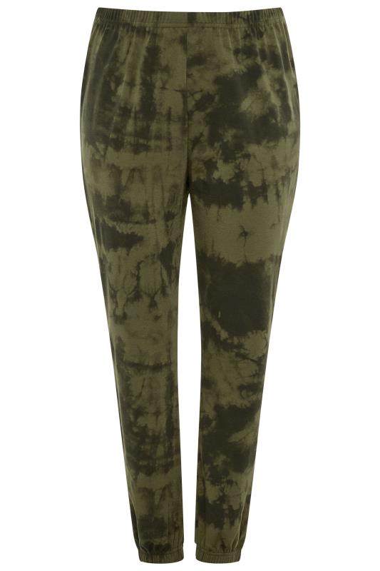 COLLECTION Khaki Tie Dye Joggers 