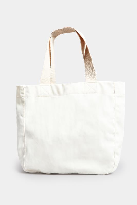 White Canvas Tote Bag | Yours Clothing 4