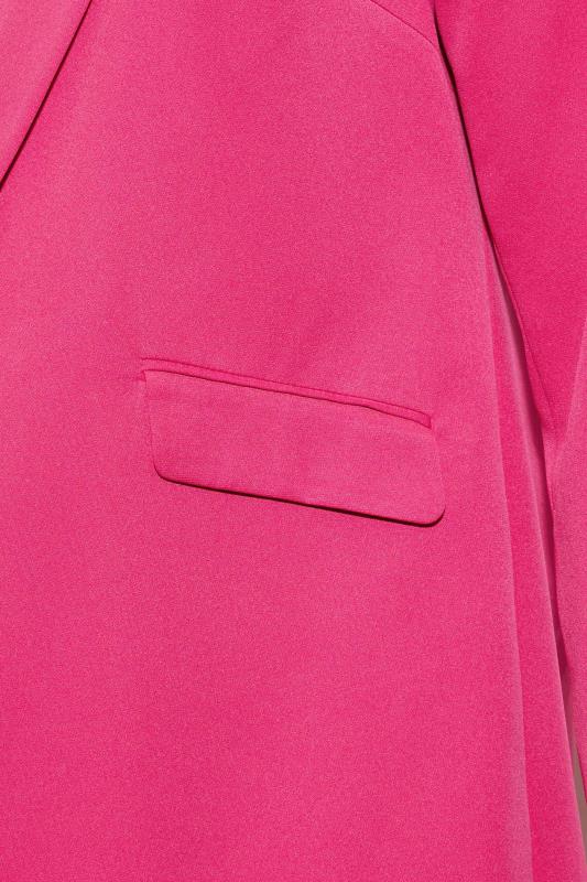 Plus Size Pink Tailored Blazer | Yours Clothing 5