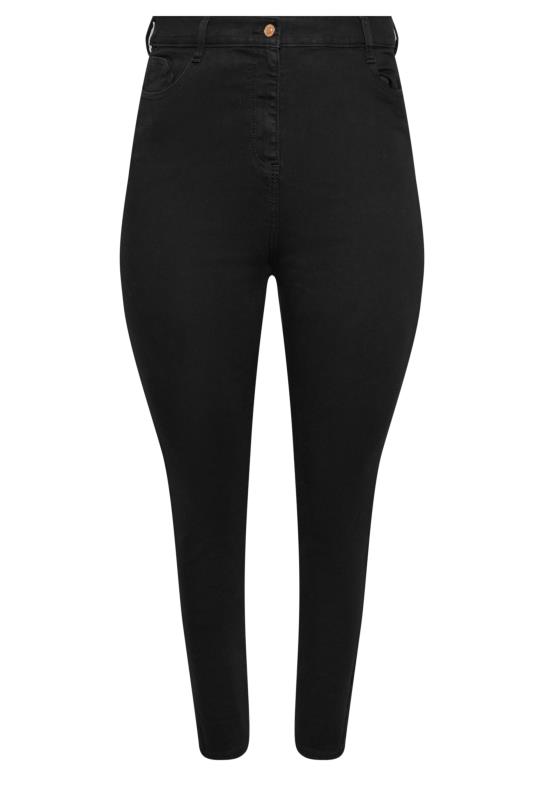 YOURS Plus Size Black Stretch Skinny AVA Jeans | Yours Clothing 7