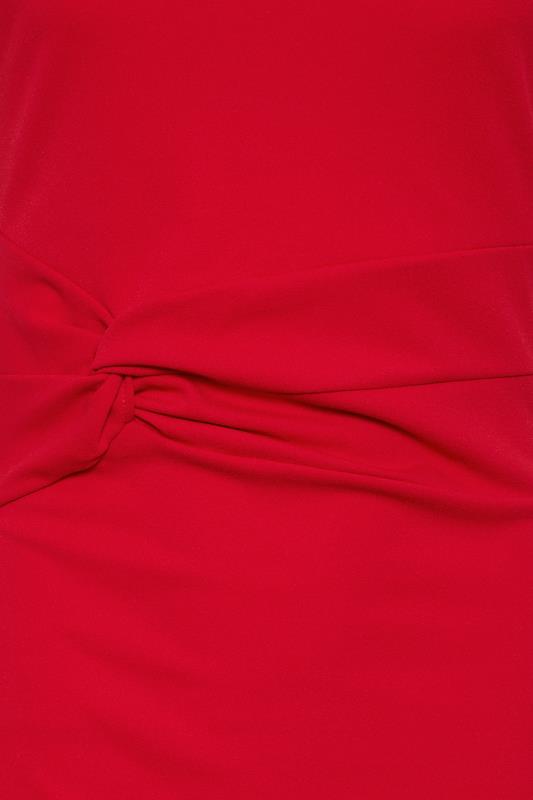 LTS Tall Red Twist Midi Dress | Long Tall Sally  5