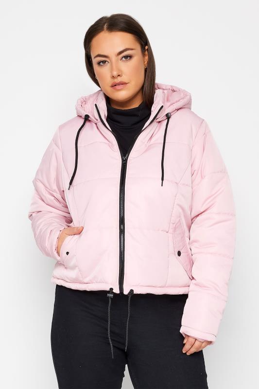 Tallas Grandes Evans Pink Puffer Coat