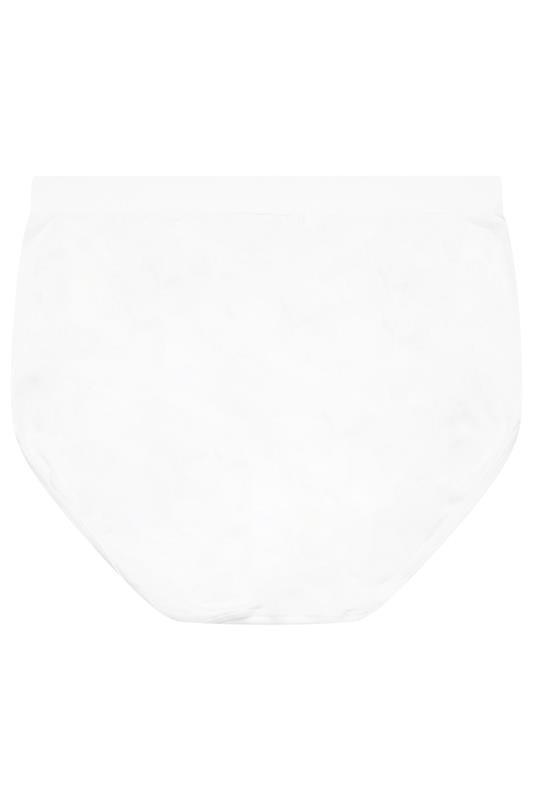 YOURSET Plus Size 2 PACK Black & White Seamless Light Control Full Briefs | Yours Clothing  10