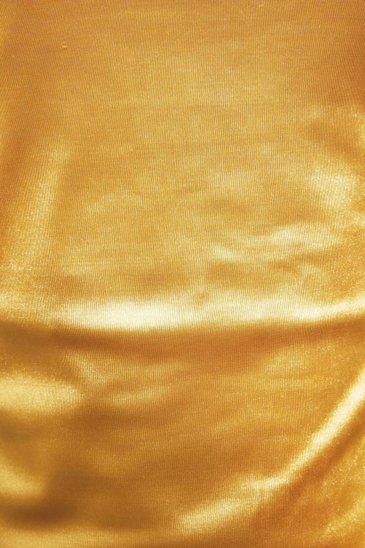 LTS Tall Women's Gold Diamante Strap Satin Midi Slip Dress | Long Tall Sally  5