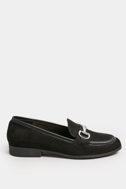 Black Snaffle Loafer In Wide E Fit | Yours Clothing 3