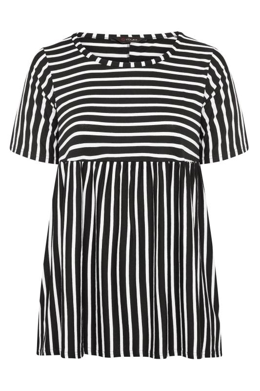 Black Stripe Peplum T-Shirt_F.jpg