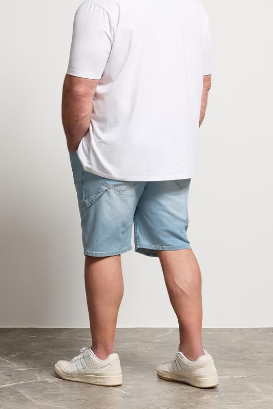 BadRhino Big & Tall Light Blue Wash Carpenter Shorts | BadRhino 4
