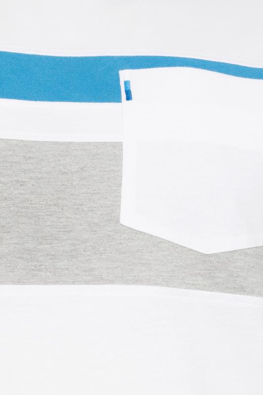 BadRhino Big & Tall White Pocket Cut & Sew T-Shirt | BadRhino 3