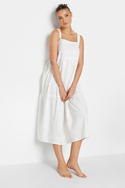LTS Tall Women's White Embroidered Nightdress | Long Tall Sally 2