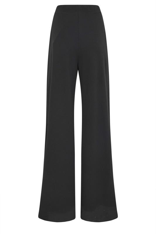 LTS Tall Women's Black Scuba Wide Leg Trousers | Long Tall Sally 7