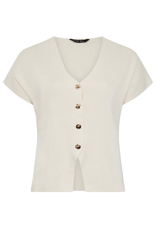 LIMITED COLLECTION Plus Size Natural Brown Compact Knitted Top | Yours Clothing 5