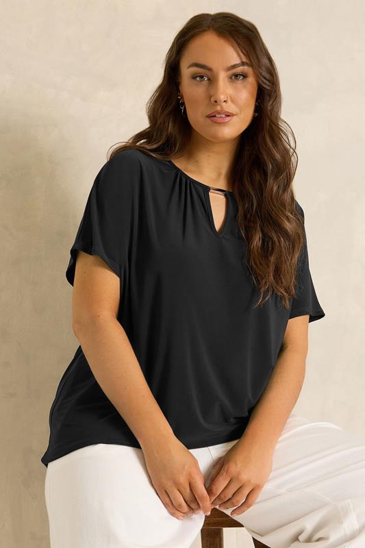  Evans zwarte top met bar-detail