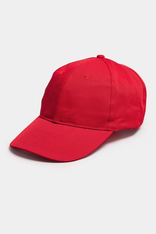 Red Baseball Cap | Yours Clothing 2