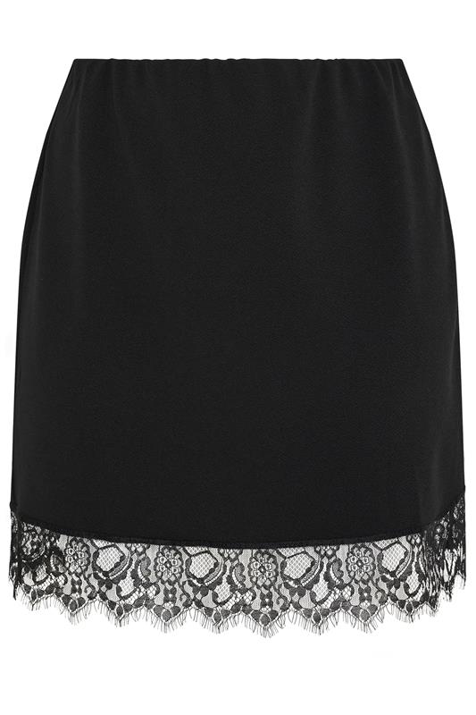 LIMITED COLLECTION Curve Lace Hem Mini Skirt | Yours Clothing 5