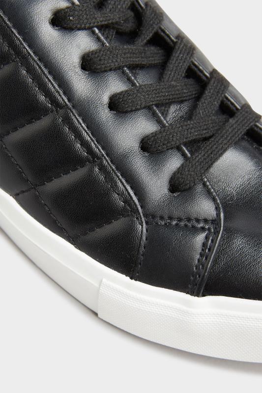 LTS Black Quilted Trainers In Standard D Fit 6