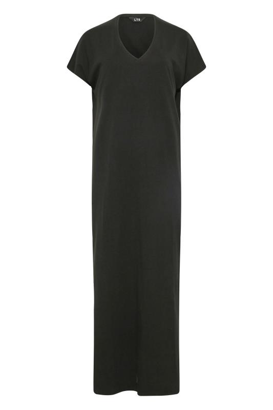 LTS Tall Black Cotton T-Shirt Dress 5