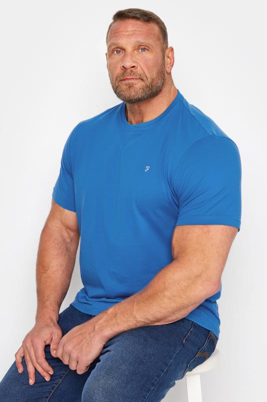 FARAH Big & Tall Blue T-Shirt 1