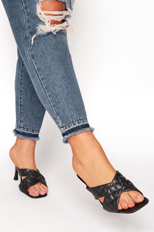 YOURS FOR GOOD Mid Blue Extreme Distressed MOM Jeans_E.jpg