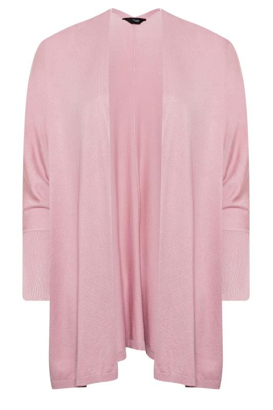 YOURS Plus Size Pink Batwing Sleeve Cardigan | Yours Clothing 6