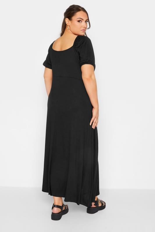 LIMITED COLLECTION Plus Size Black Wrap Maxi Dress | Yours Clothing 3