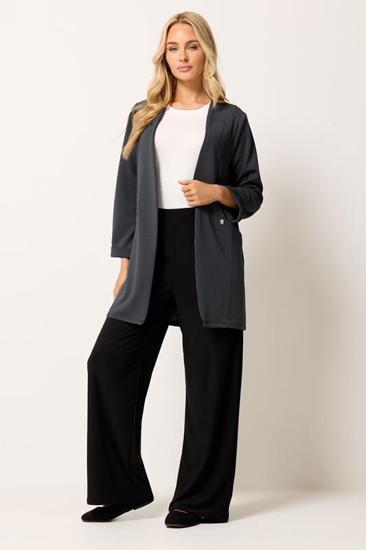 M&Co Black Textured Jersey Jacket | M&Co 2