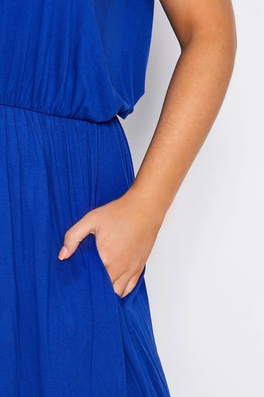 YOURS LONDON Plus Size Cobalt Blue Pocket Dress | Yours Clothing 5