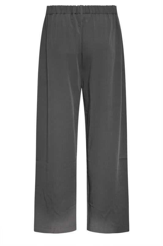 YOURS Plus Size Grey Wide Leg Dad Trousers | Yours Clothing 7