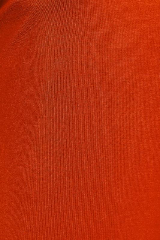 Curve Burnt Orange Oversized T-Shirt 5