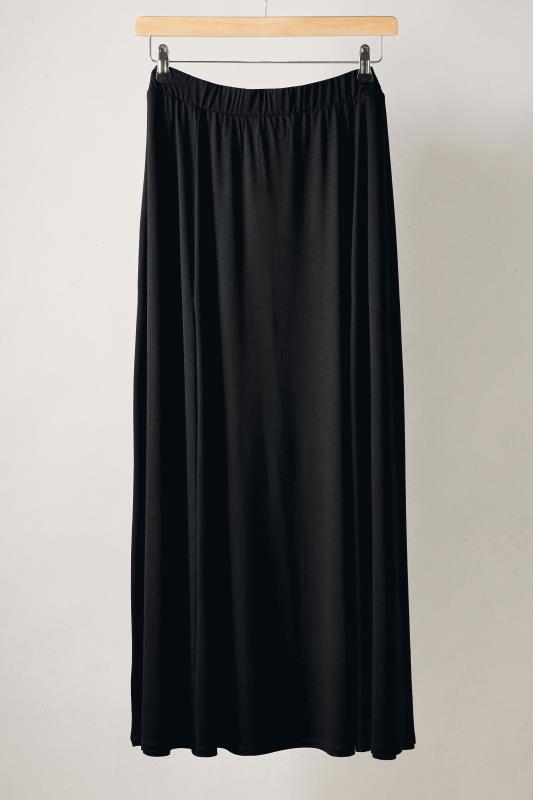 EVANS Plus Size Black Maxi Skirt | Evans  5
