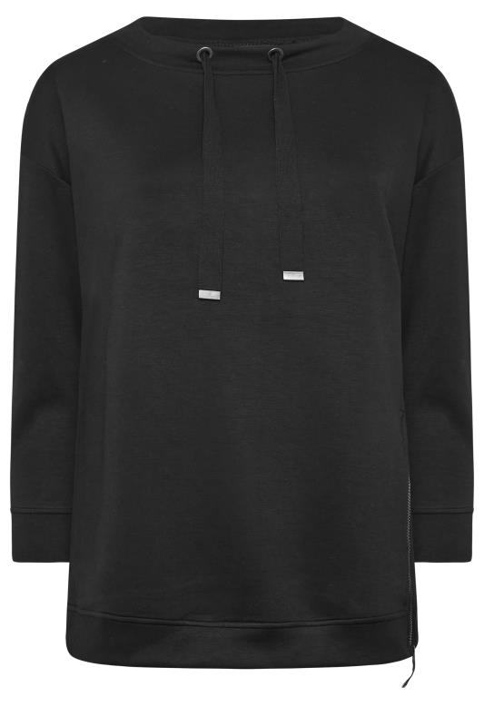 YOURS Curve Plus Size Side Zip Sweatshirt | Yours Clothing 7