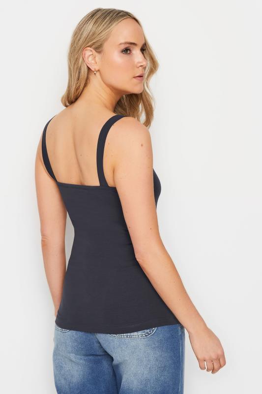 LTS Tall Women's Navy Blue Square Neck Cami Vest Top | Long Tall Sally 3