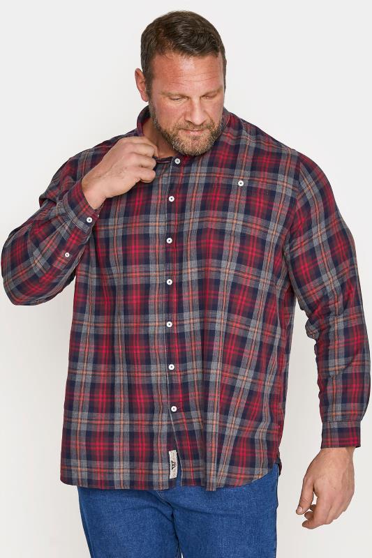 Men's  D555 Red Check Flannel Shirt