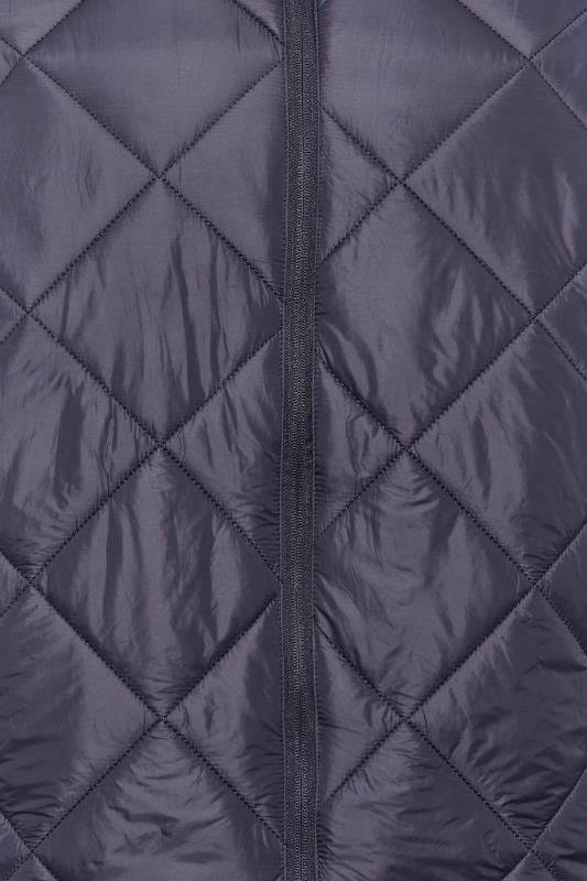 D555 Big & Tall Navy Blue Quilted Puffer Coat | BadRhino 2