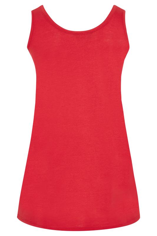 Red Vest Top | Yours Clothing