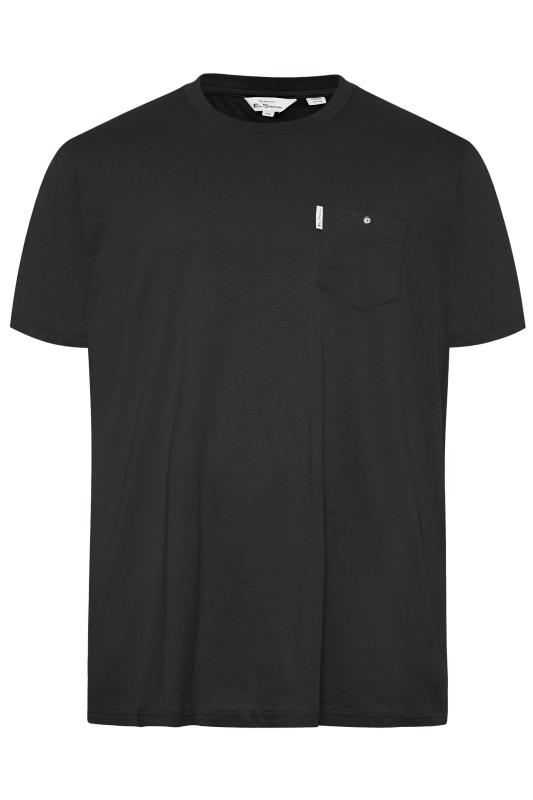 BEN SHERMAN Big & Tall Black Signature Pocket T-Shirt | BadRhino 2