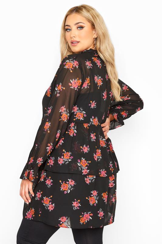 LIMITED COLLECTION Black Floral Tiered Bow Blouse_C.jpg
