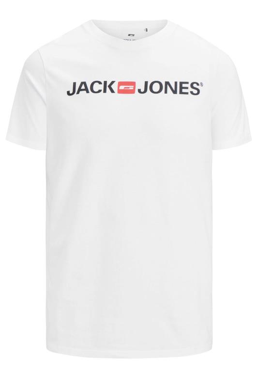 JACK & JONES Big & Tall White Logo T-Shirt 2