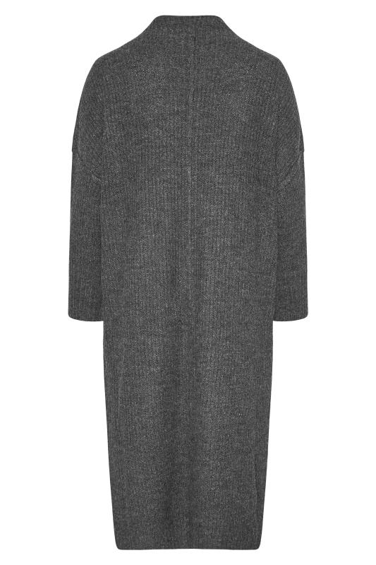 Curve Charcoal Grey Knitted Jumper Dress 7
