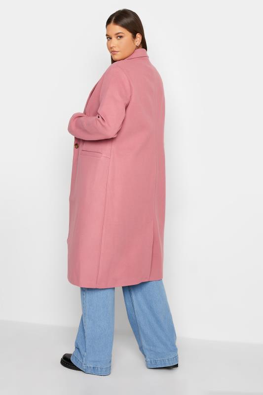 LTS Tall Women's Blush Pink Midi Formal Coat | Long Tall Sally 3