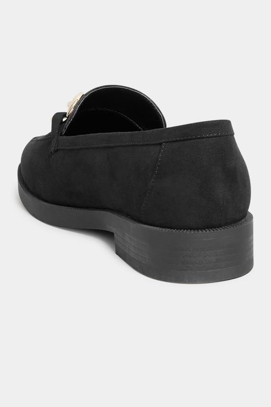 LTS Black Gold Chain Loafer In Standard D Fit 4