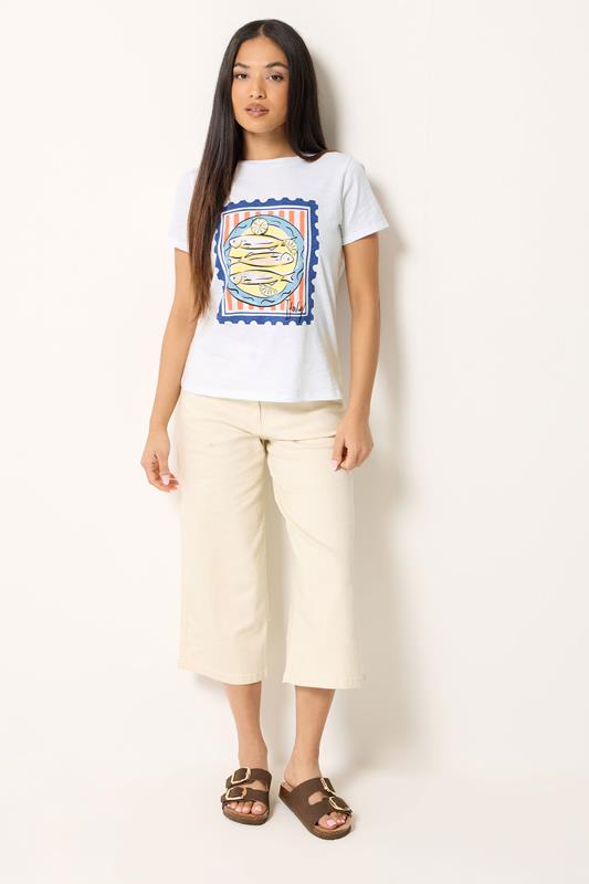 M&Co Petite White Sardine Graphic Print Cotton T-Shirt | M&Co 1