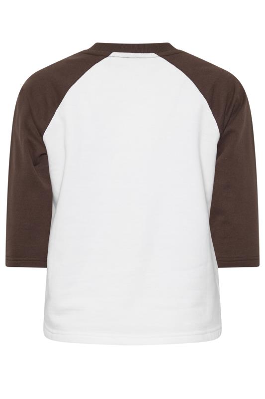 PixieGirl Petite Women's Chocolate Brown Raglan Sweatshirt | PixieGirl 2