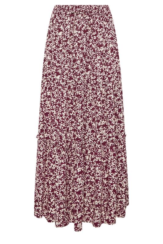 M&Co Purple Ditsy Floral Crinkle Maxi Skirt | M&Co 5