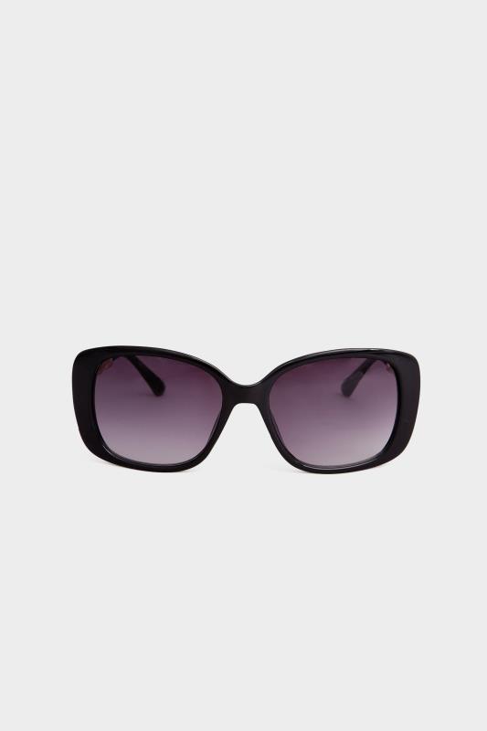 Plus Size Black Chunky Chain Arm Sunglasses | Yours Clothing 3