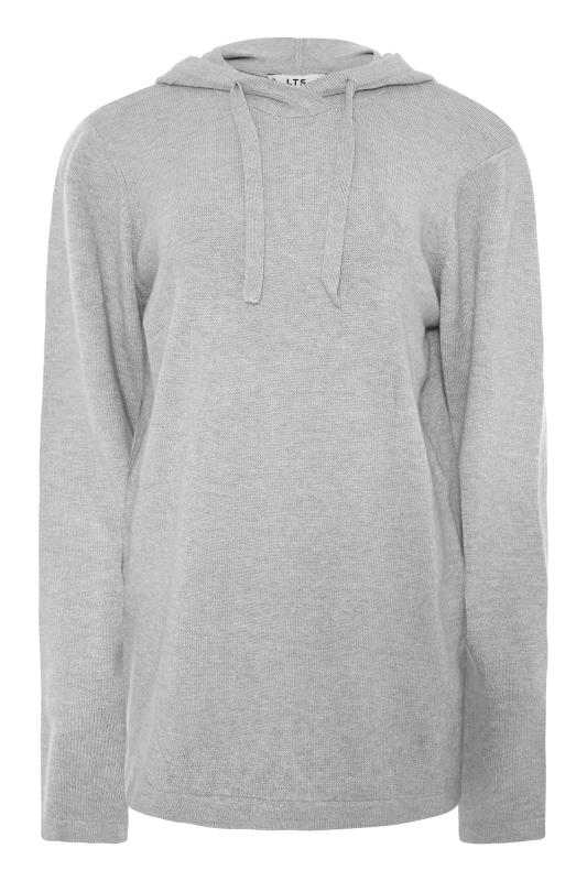 LTS Tall Grey Knitted Hoodie 6