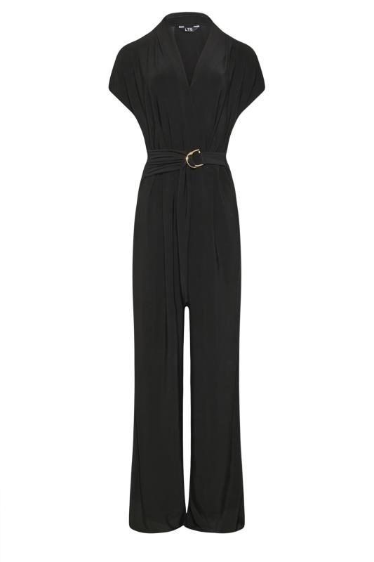 LTS Tall Black Wrap Jumpsuit 6