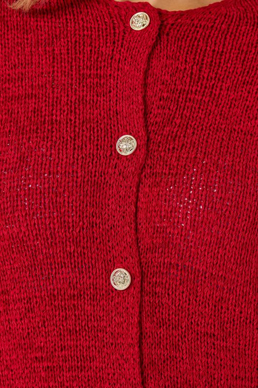 LTS Tall Women's Bright Red Knitted Cardigan | Long Tall Sally 4