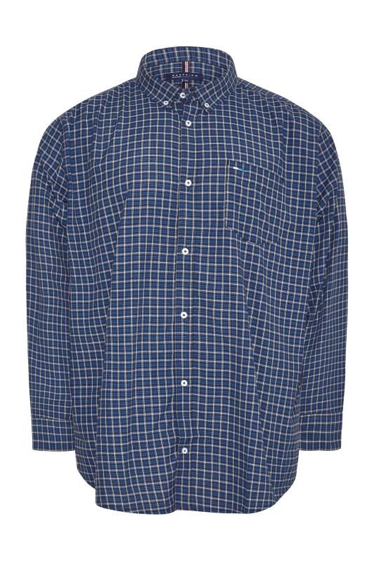 BadRhino Blue & Burgundy Cotton Check Shirt_F.jpg