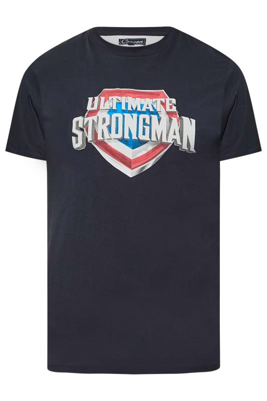 BadRhino Big & Tall Navy Blue Ultimate Strongman T-Shirt 3